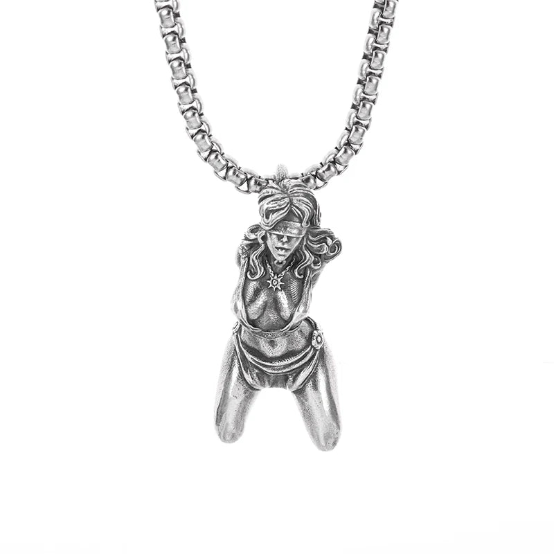 Fashion silver color guardian angel pendant necklace men and women personality angel wings prayer pendant necklace couple gift
