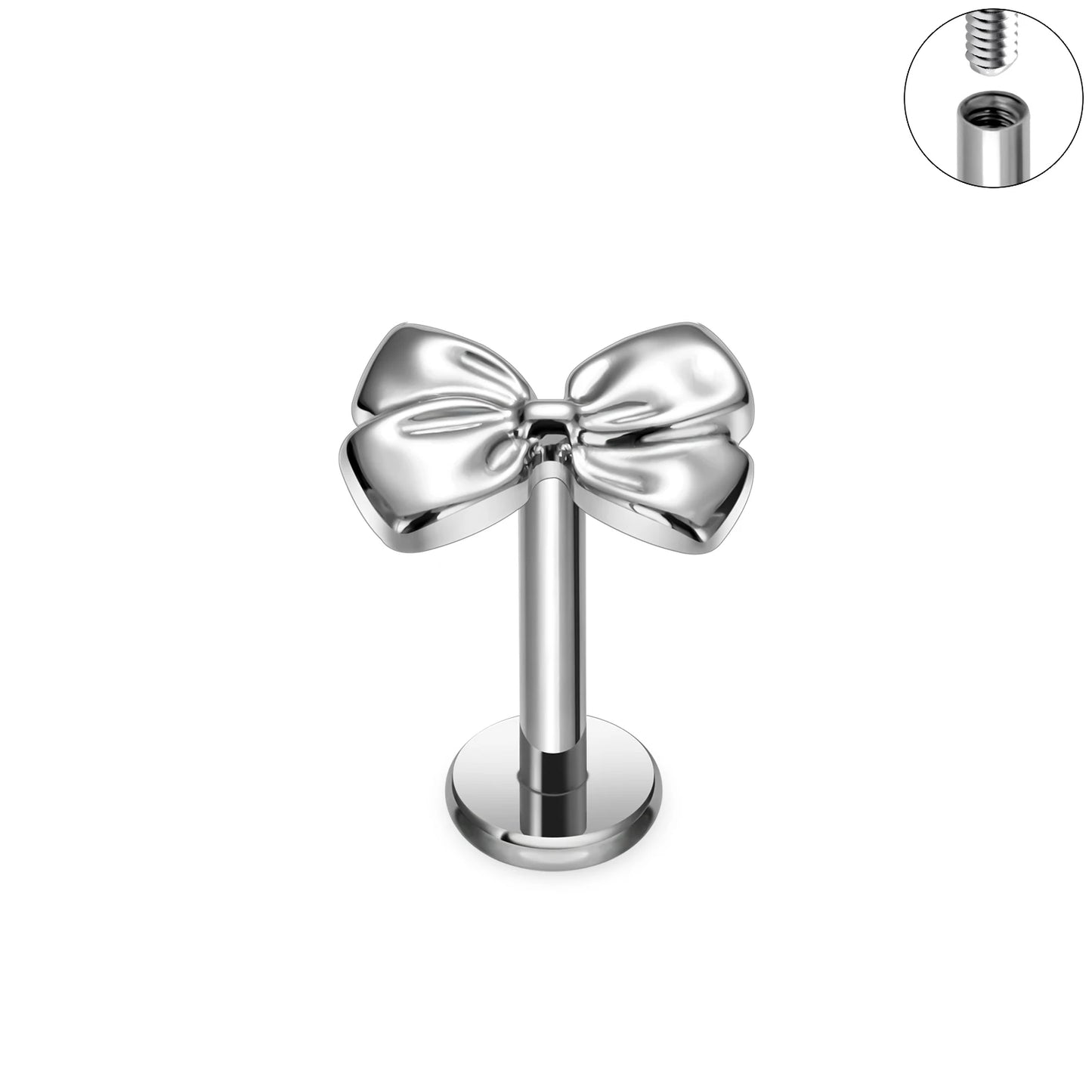 16G G23 Titanium Labret Helix Tragus Daith Cartilage Piercing Ear Stud Earrings for Women Internal Thread