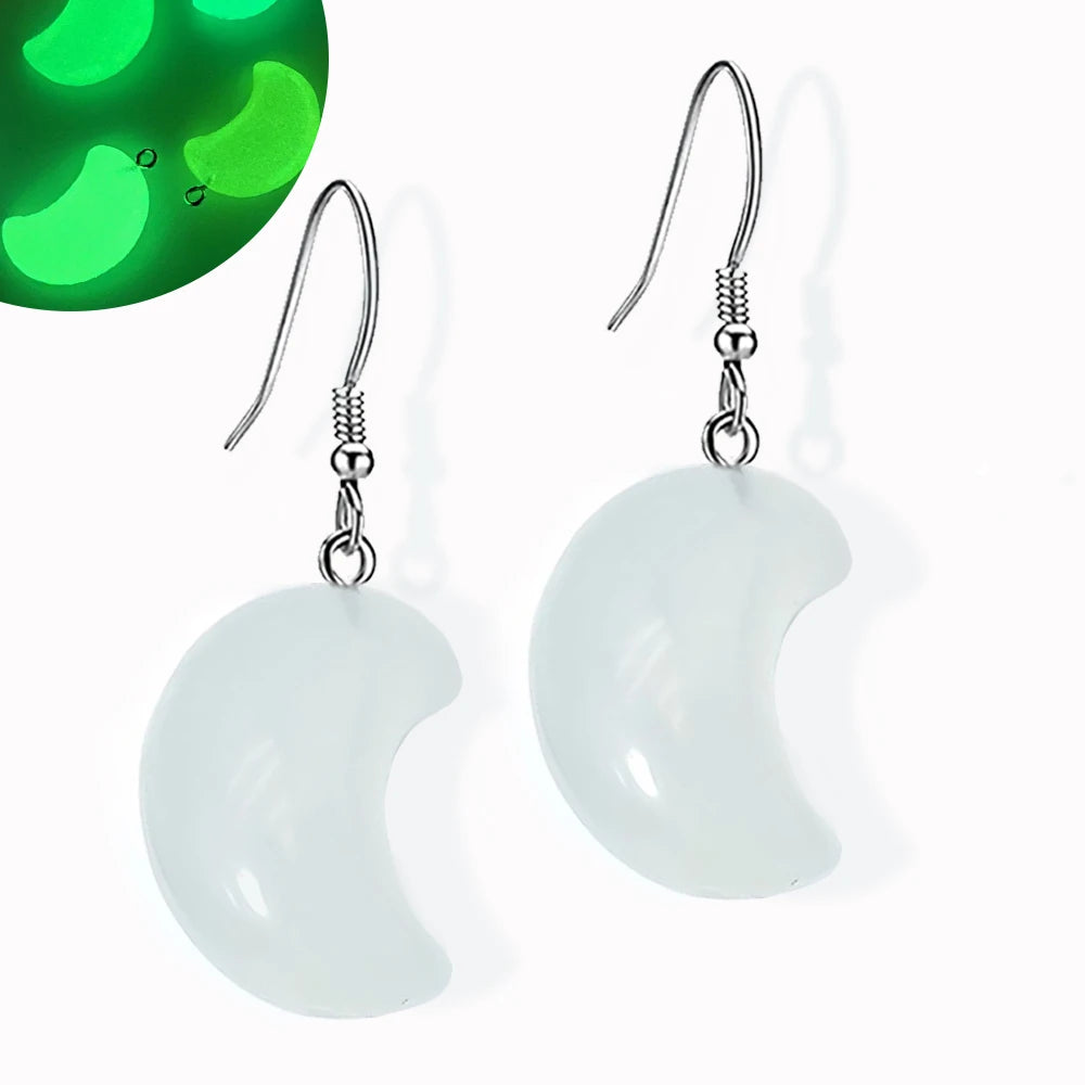 Ghost in Bottle Earrings Glow in the Dark Ghost Dangle Earrings Luminous Halloween Jewelry for Women and Girl