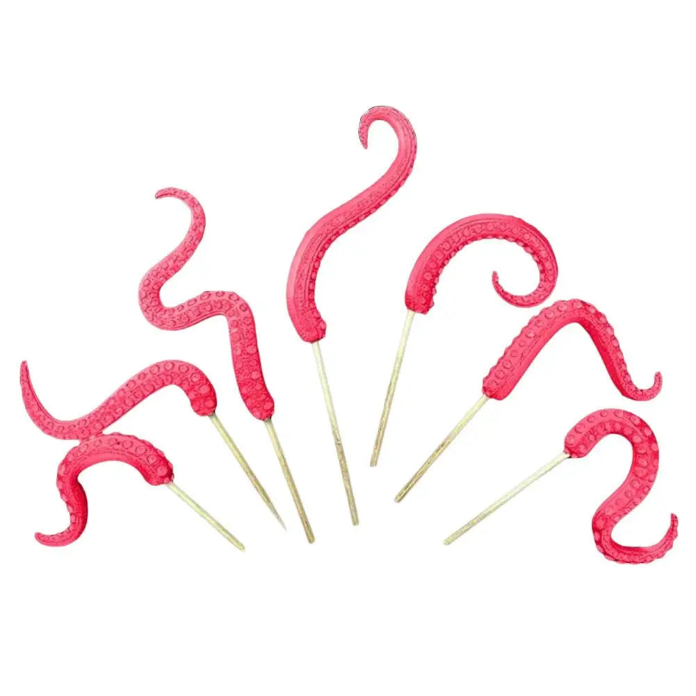 Sea Tentacle 7-piece Set Resin Decoration Tentacle Plant Post Decoration Octopus Plant Post Flowerpot Decoration