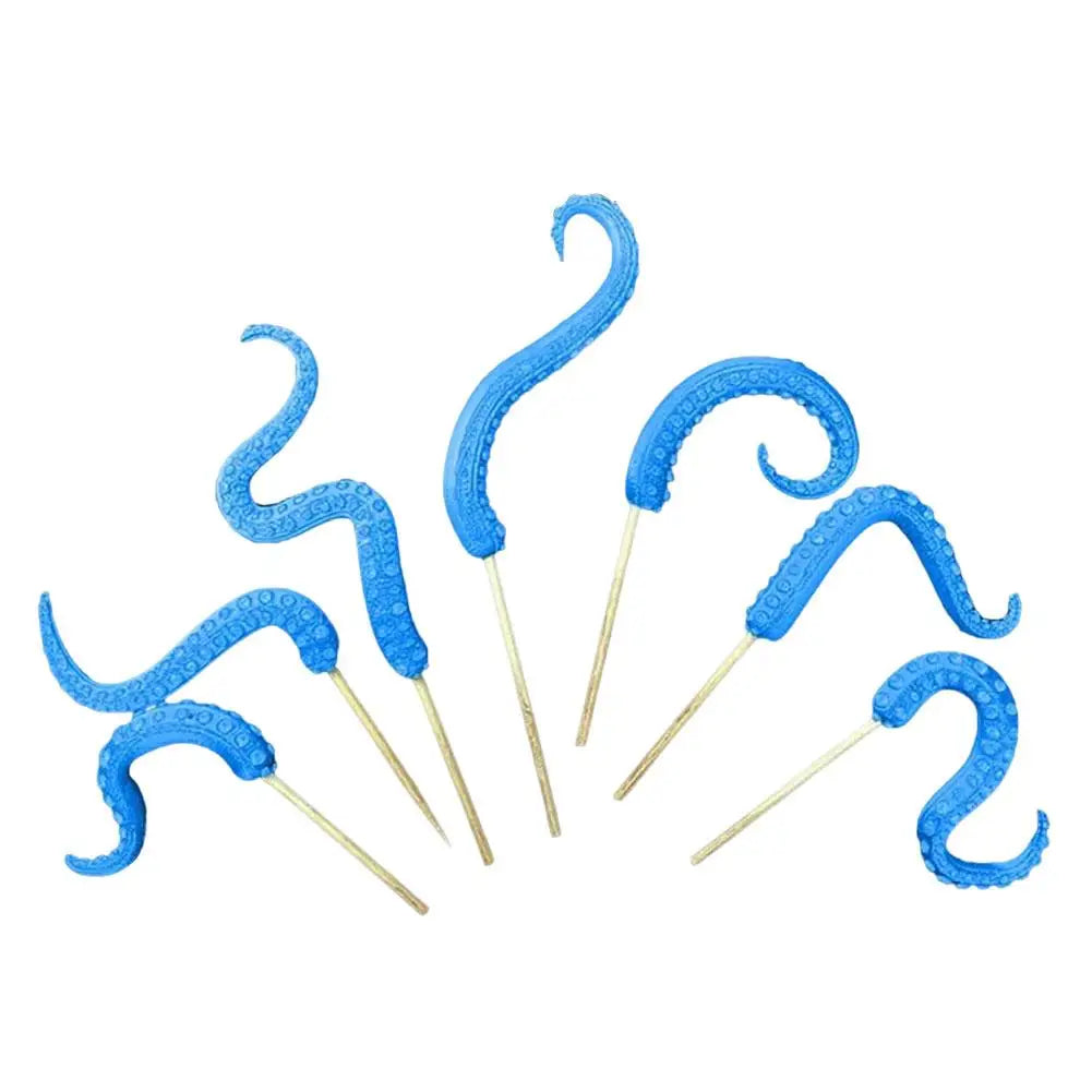 Sea Tentacle 7-piece Set Resin Decoration Tentacle Plant Post Decoration Octopus Plant Post Flowerpot Decoration