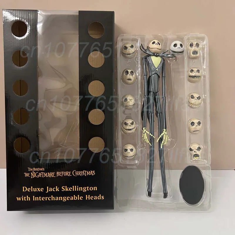 The Nightmare Before Christmas Jack Skellington Action Figure 12 Face Jack Jack Chair Special Version Model Toys Christmas Gift
