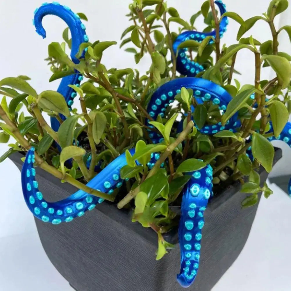 Sea Tentacle 7-piece Set Resin Decoration Tentacle Plant Post Decoration Octopus Plant Post Flowerpot Decoration