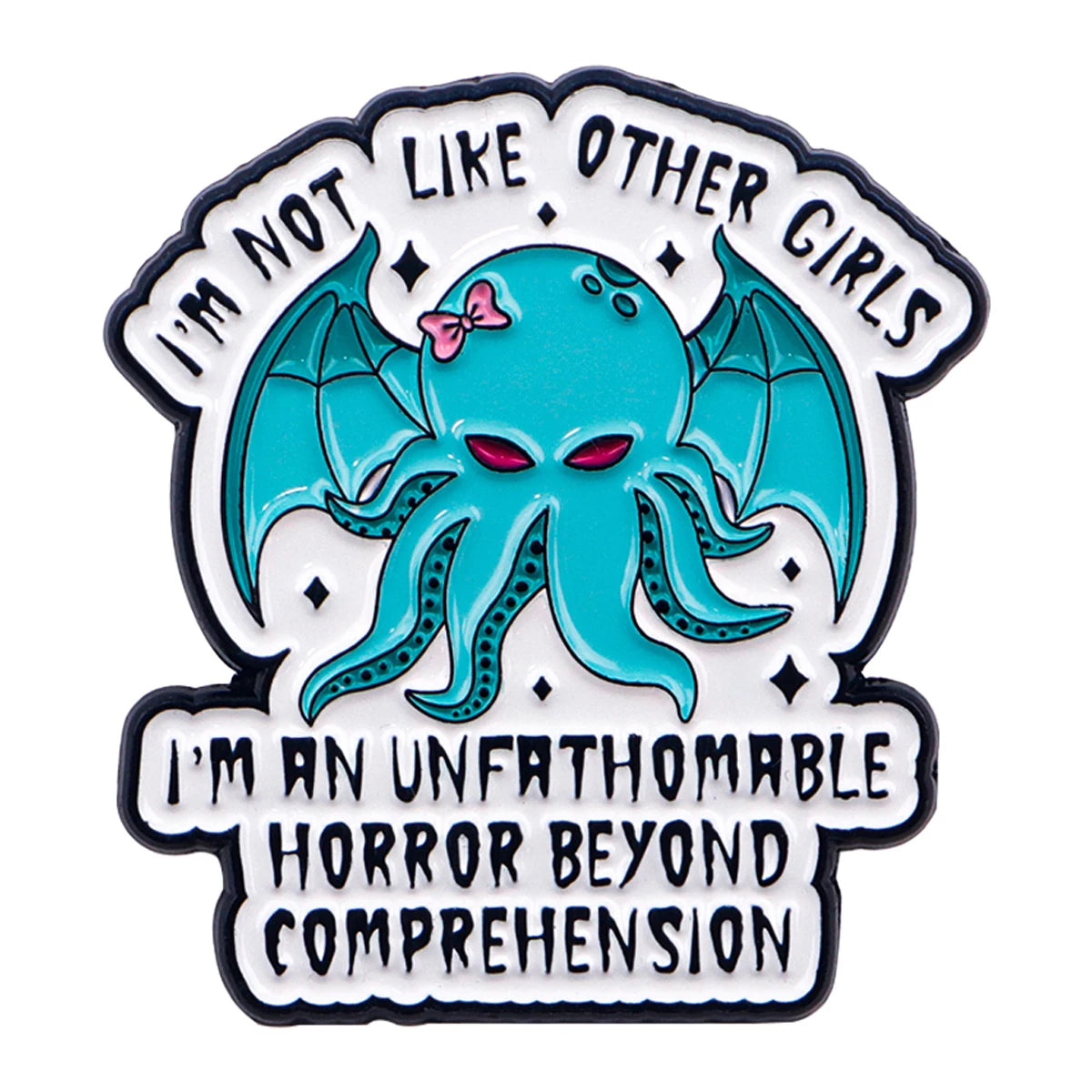 Fairy Tales Enamel Pin Funny Octopus Brooch Pines Lapel Pins Badge on Backpack Clothing Accessories Gothic Jewelry Girls Gifts