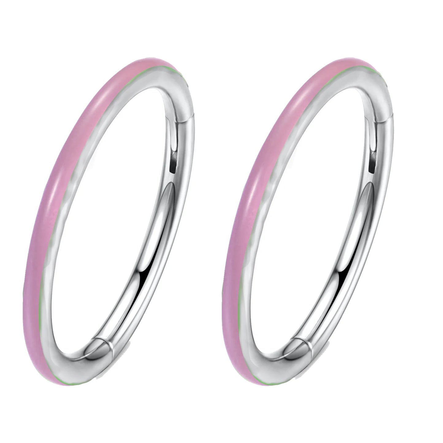 1-3PCS Hinged Nose Ring Hoop Septum Hoop  Ring Tragus Rook Ring Piercing Jewelry Lip Labret Ring Clicker Cartilage Earrings