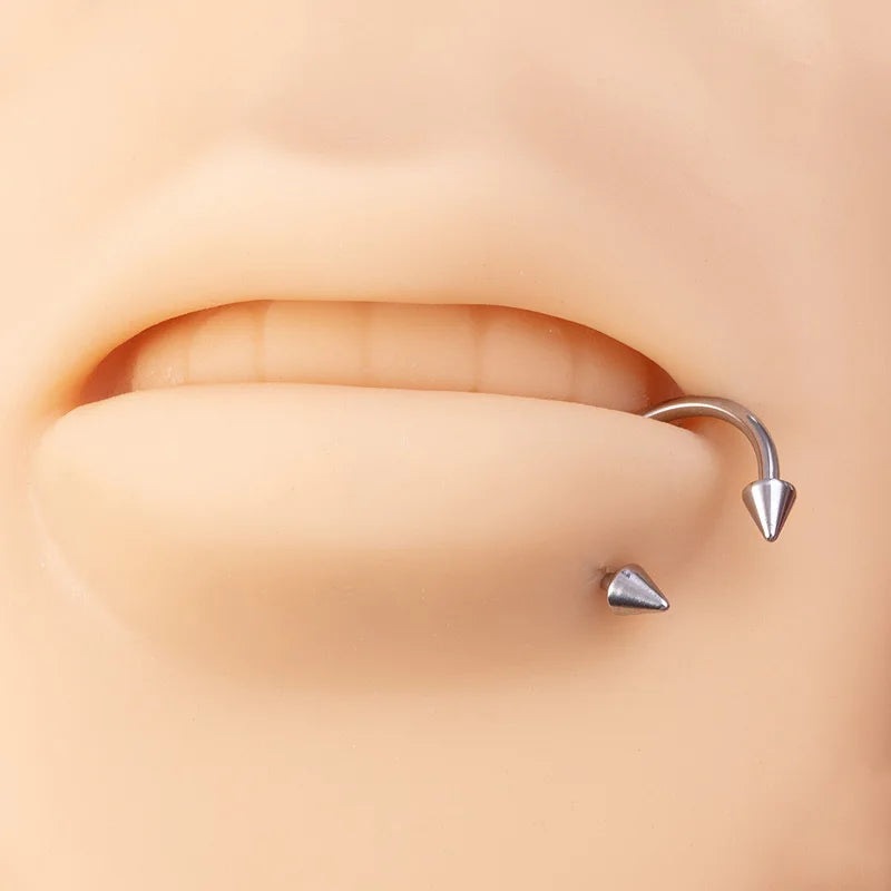 9pcs Hoop Nose Ring Septum Piercing Set Silver Color Surgical Steel Cartilage Earring Tragus Helix Circular BCR Ear Body Jewelry
