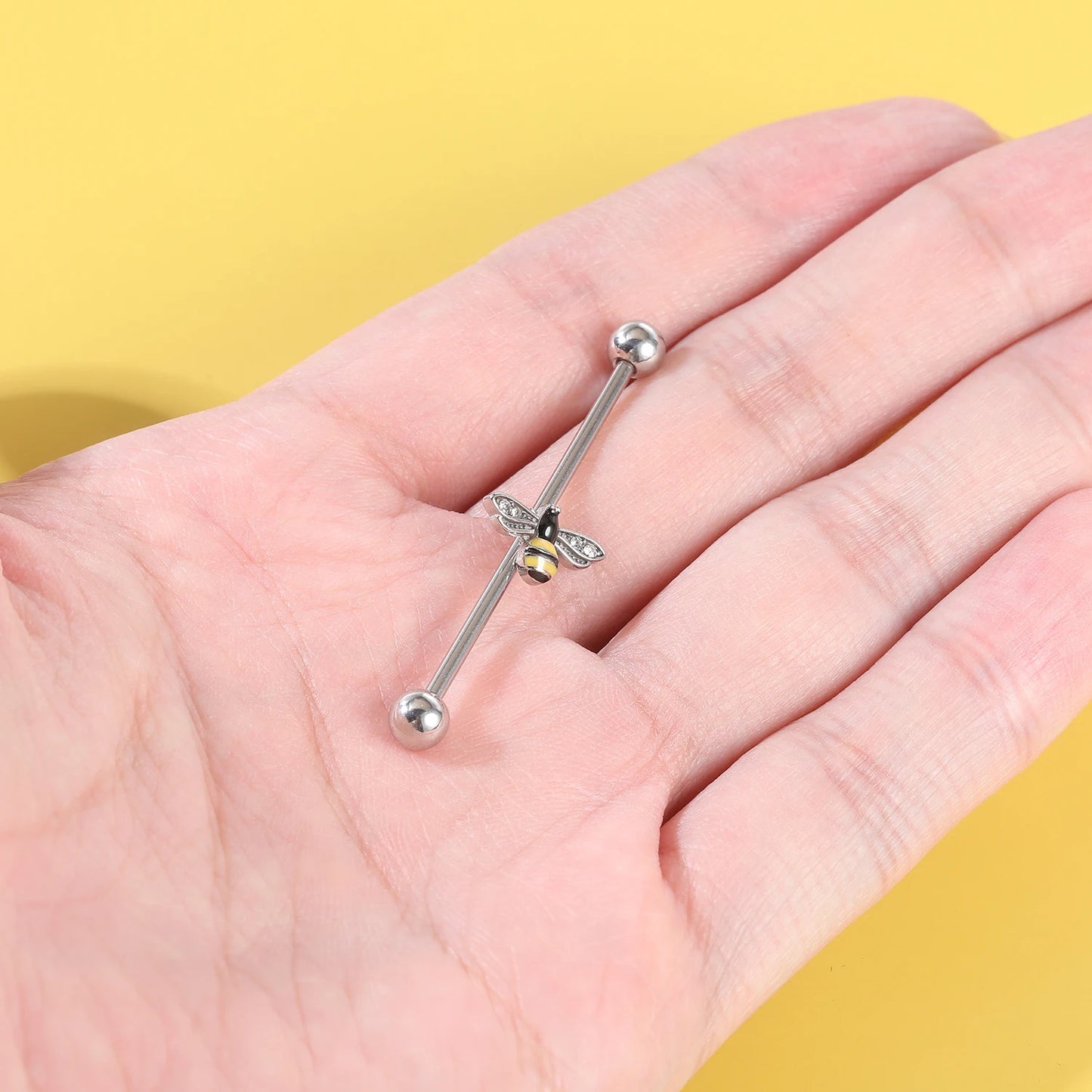 AOEDEJ Industrial Piercing Earring Women Stainless Steel Helix Ear Piercing Dragon Snake Long Earring Jewelry Barbell Earring