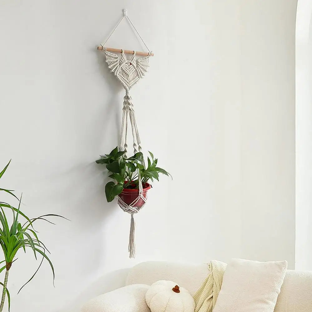 Gothic Bat Hanging Planter Woven Bat Hanging Tapestry Succulent Pot Air Plant Holder Home Decor Plant Lovers Ornament Gifts