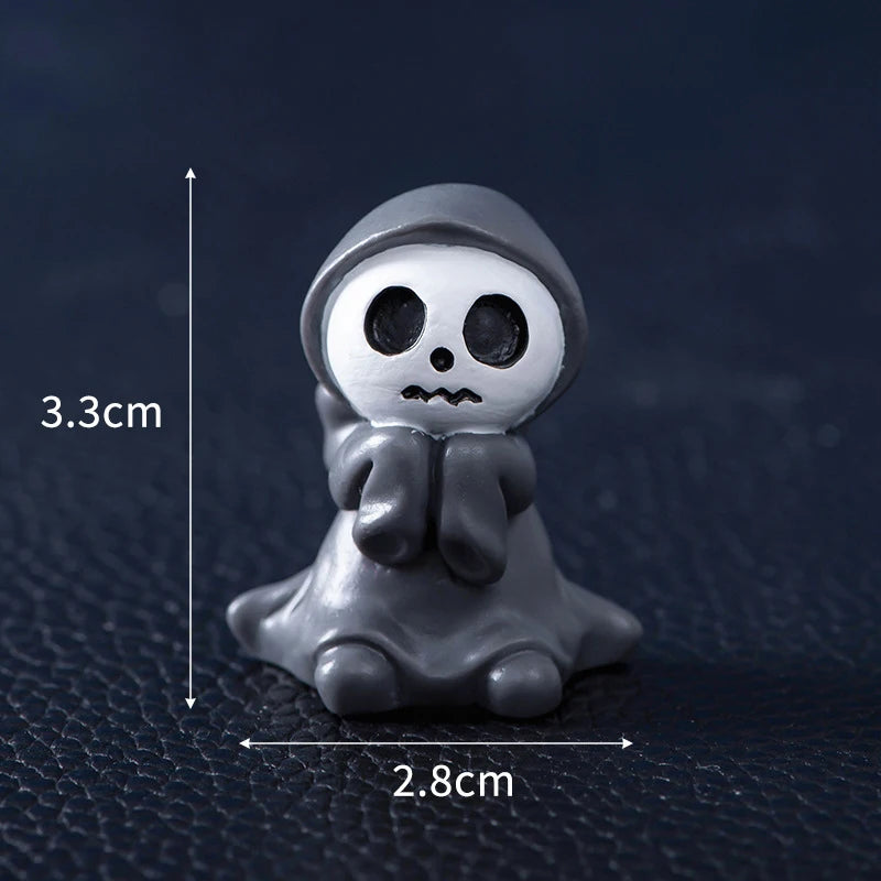 Halloween Ghost Devil Wizard Figurine Miniature Landscape Decoration DIY Home Decoration Accessories Desktop Small Ornament Gift
