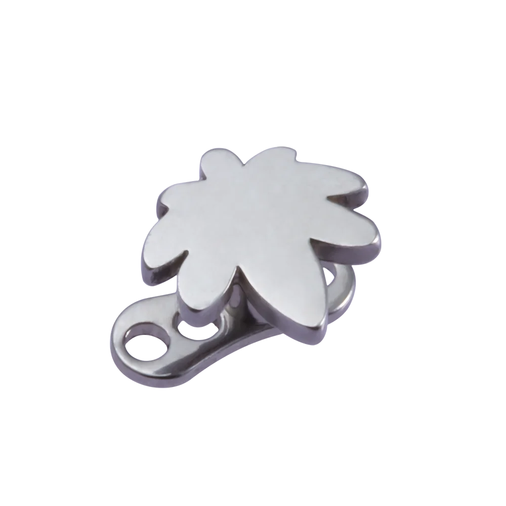 1pc Cross Fox Alien Micro Dermal Anchor Jewelry for Women Stainless Steel Micro Dermal Piercing Elegant Dermal Piercing Jewelry