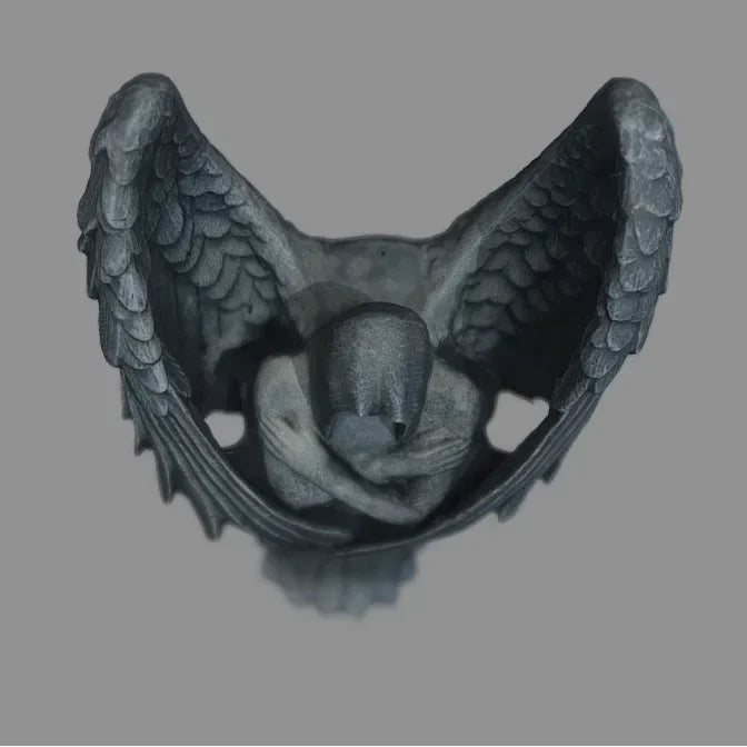 New Darkness Fallen Angel The Myth Of Cthulhu Statue Faceless Lucifer Sculpture Resin Crafts Home Simple Style Place Decorations