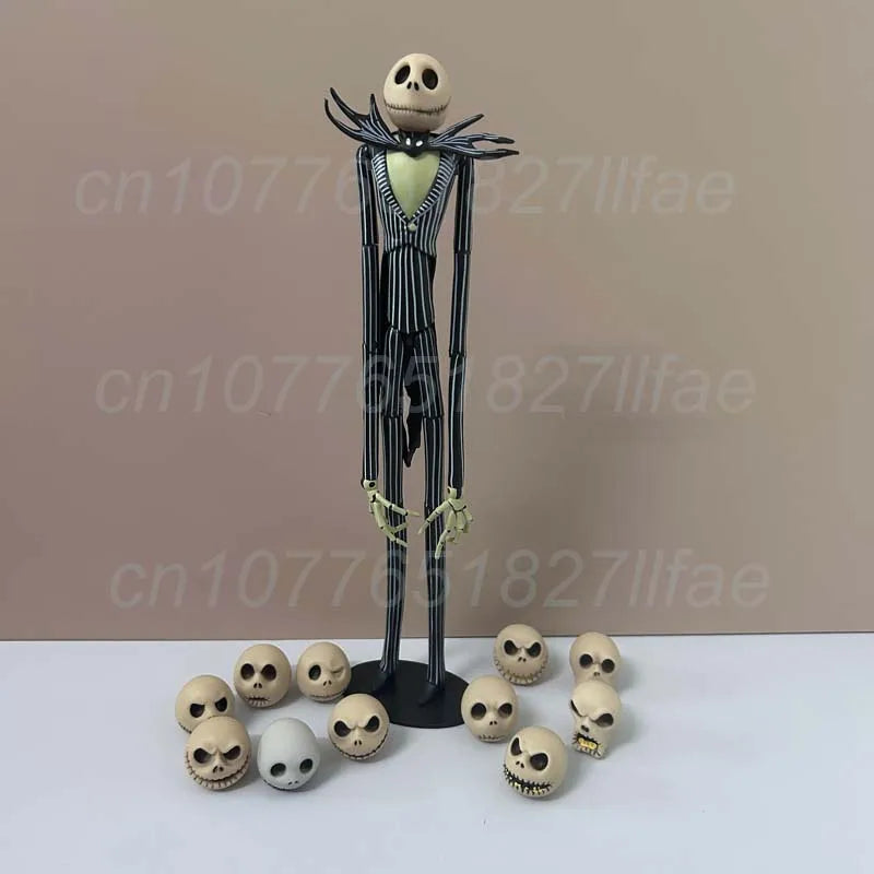 The Nightmare Before Christmas Jack Skellington Action Figure 12 Face Jack Jack Chair Special Version Model Toys Christmas Gift