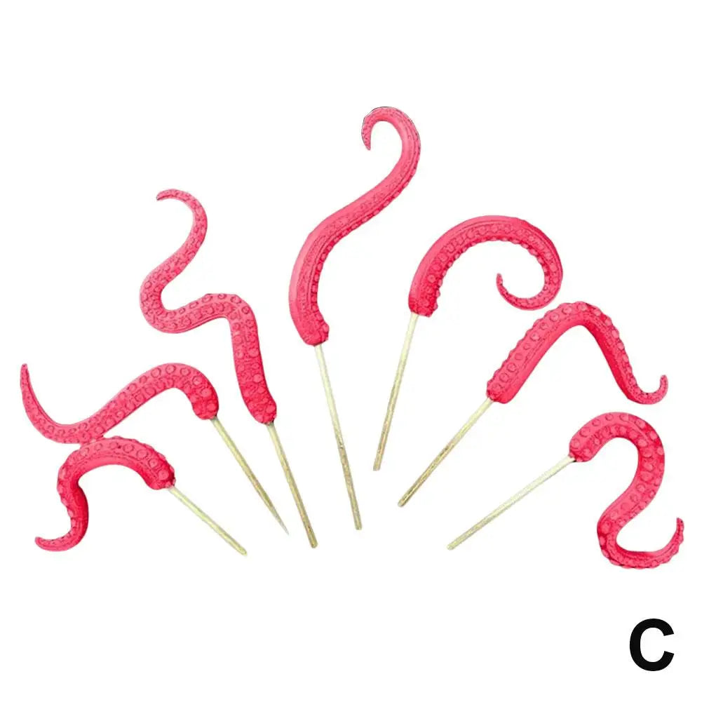 Sea Tentacle 7-piece Set Resin Decoration Tentacle Plant Post Decoration Octopus Plant Post Flowerpot Decoration