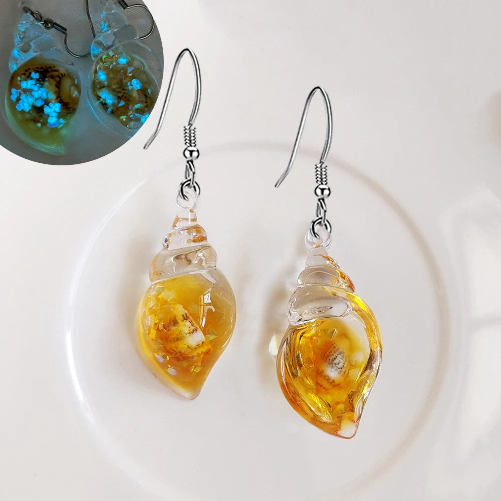 Ghost in Bottle Earrings Glow in the Dark Ghost Dangle Earrings Luminous Halloween Jewelry for Women and Girl