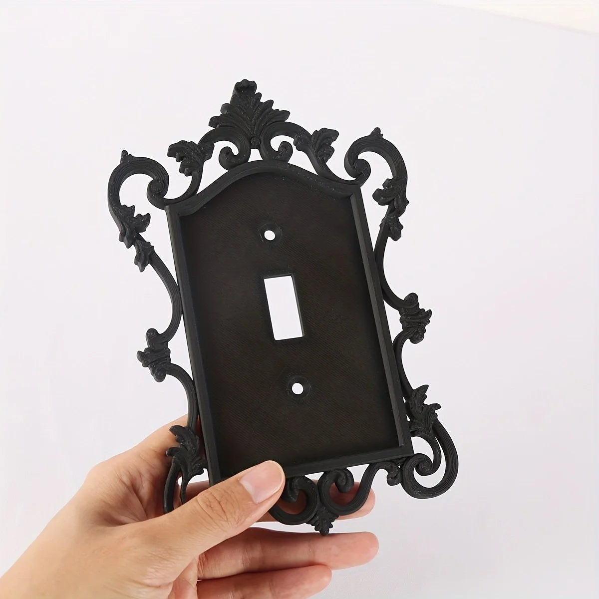Gothic Switch Panel Cover, Home and Office Decorative Wall Panel, Durable Plastic, Artistic Design, Halloween Decoration