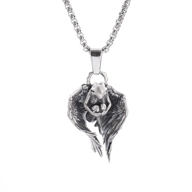Fashion Cartoon Cute and Well-Behaved Cat Ears Goddess Necklace Ladies Pendant Anime Maid Cosplay Jewelry Gift for Girls