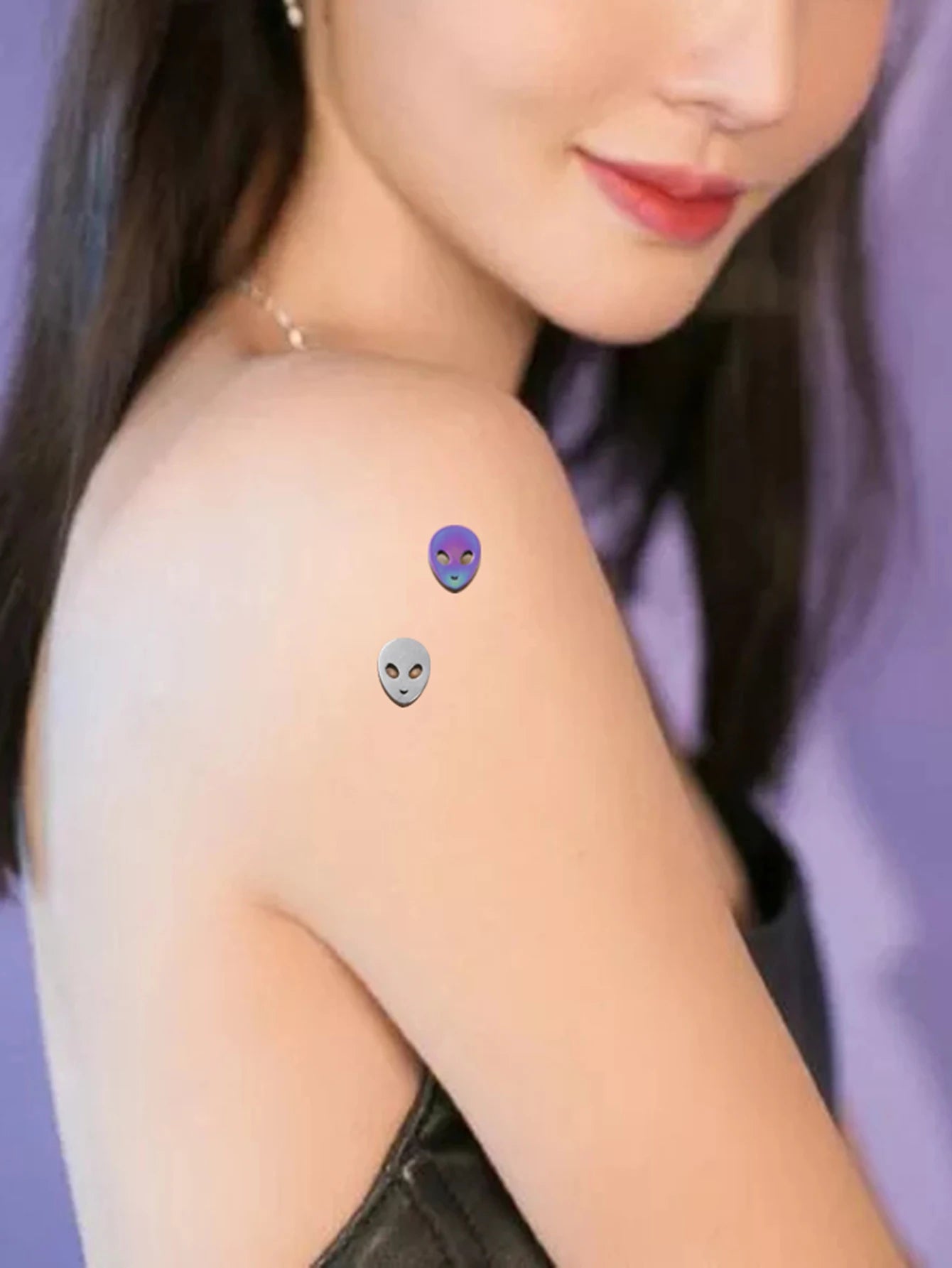 1pc Cross Fox Alien Micro Dermal Anchor Jewelry for Women Stainless Steel Micro Dermal Piercing Elegant Dermal Piercing Jewelry