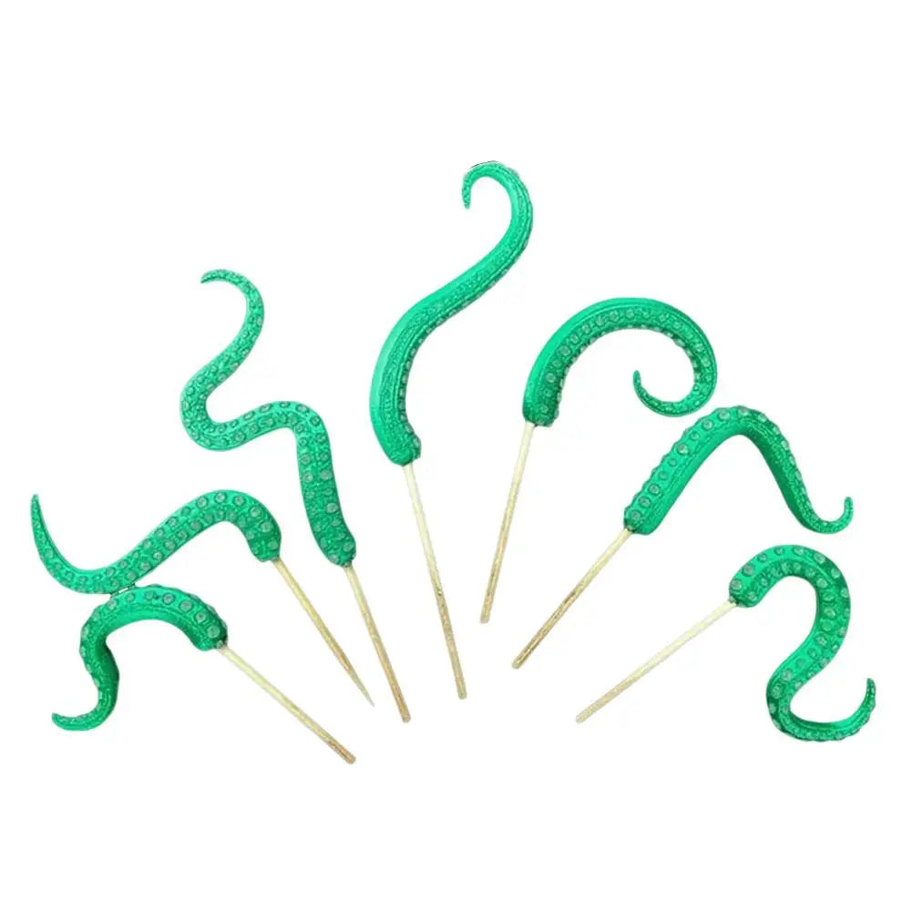 Sea Tentacle 7-piece Set Resin Decoration Tentacle Plant Post Decoration Octopus Plant Post Flowerpot Decoration