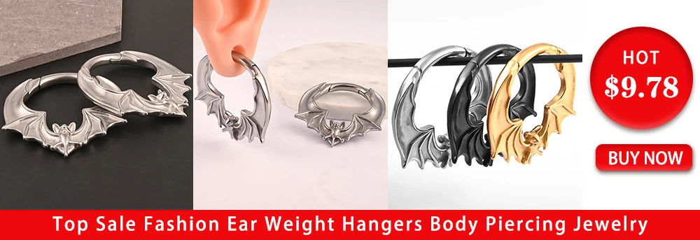 Vankula 2PCS New Round Spiral Saddle Plugs Hangers for Stretched Lobe Ear Tunnels Gauges Plugs Piercing Body Jewelry