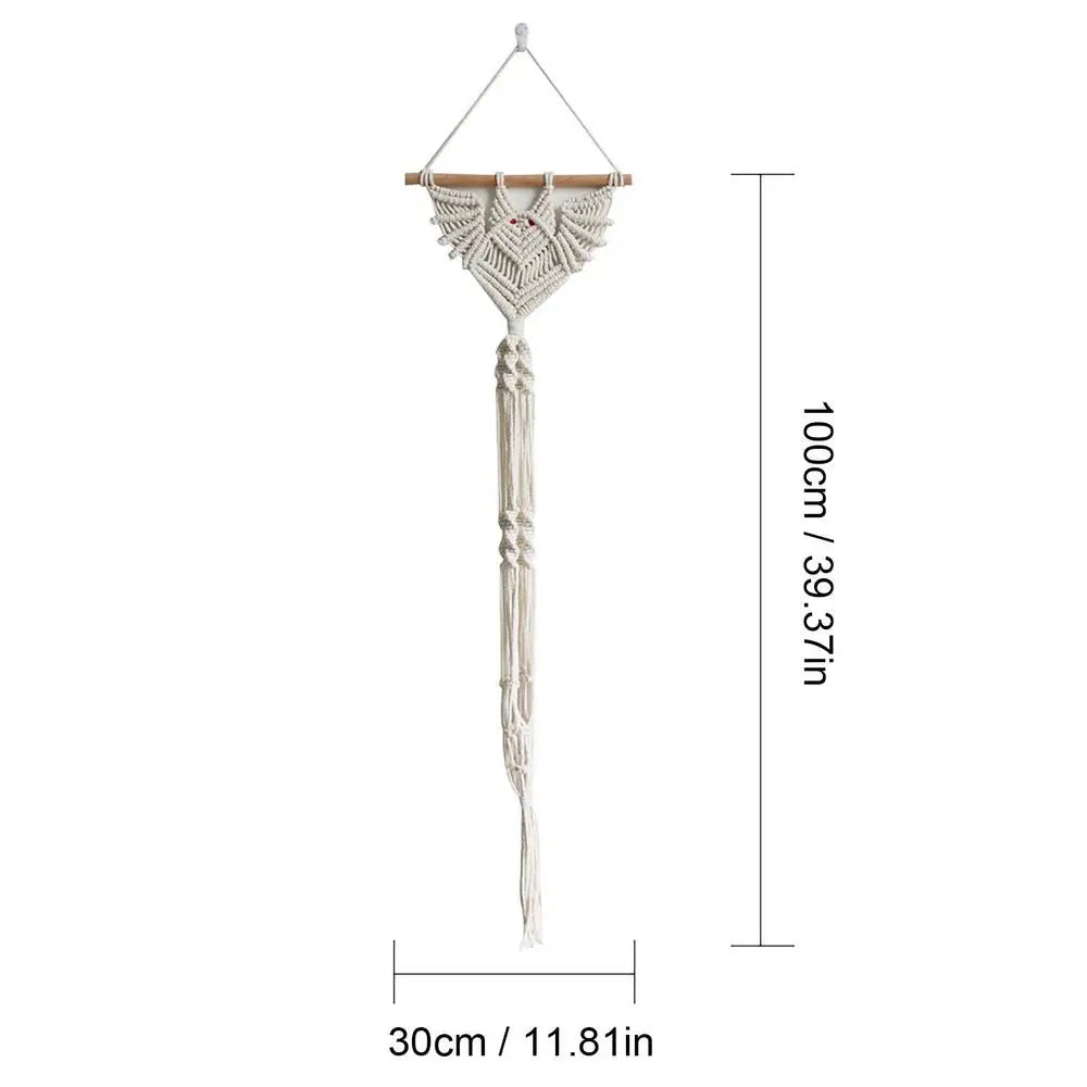 Gothic Bat Hanging Planter Woven Bat Hanging Tapestry Succulent Pot Air Plant Holder Home Decor Plant Lovers Ornament Gifts