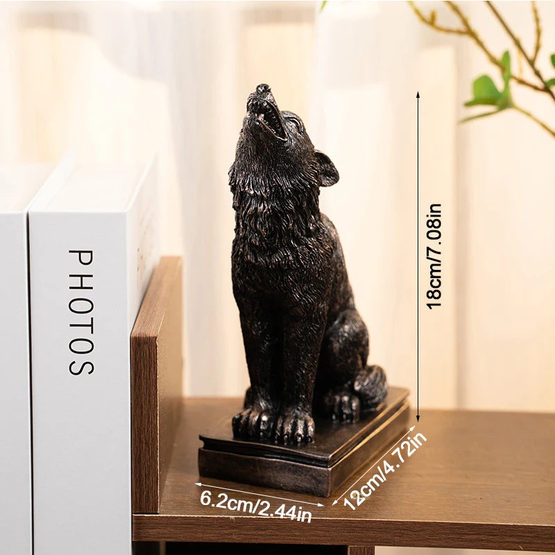 Retro Gothic Animal Candle Holder Black Bat Wolf Leopard Crow Cat Halloween Fun Atmosphere Home Decoration Accessories