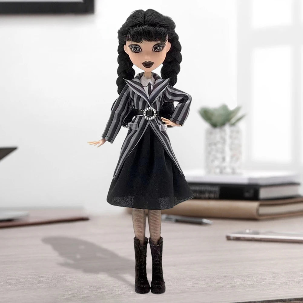 Wednesday Doll, Rave’N Wednesday Collectible in Black Gothic Gown Inspired by Dance Scene, Premium Accessories & Doll Stand