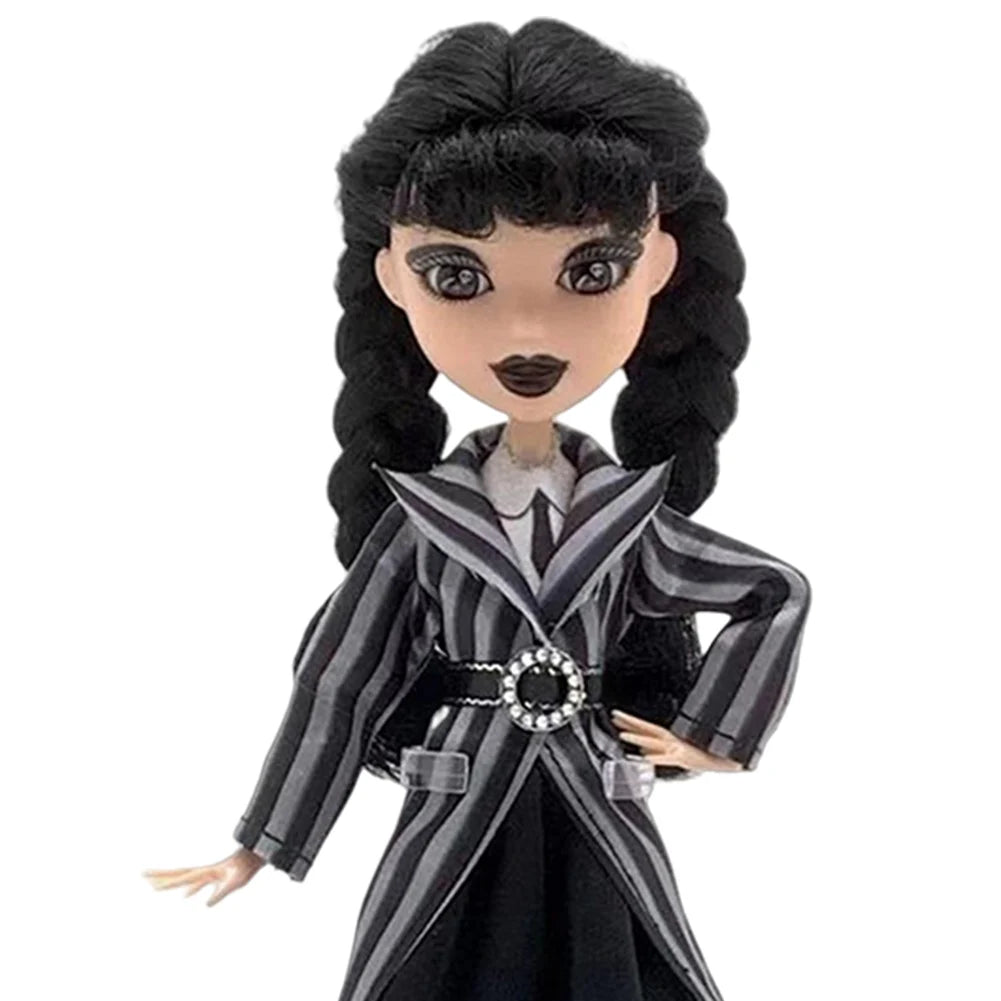 Wednesday Doll, Rave’N Wednesday Collectible in Black Gothic Gown Inspired by Dance Scene, Premium Accessories & Doll Stand