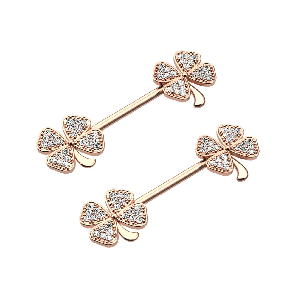2pcs 316L Steel Maple Leaf Nipple Rings Barbell Butterfly Wing Shield Piercing for Women Girls Sexy Nipple Piercing Body Jewelry