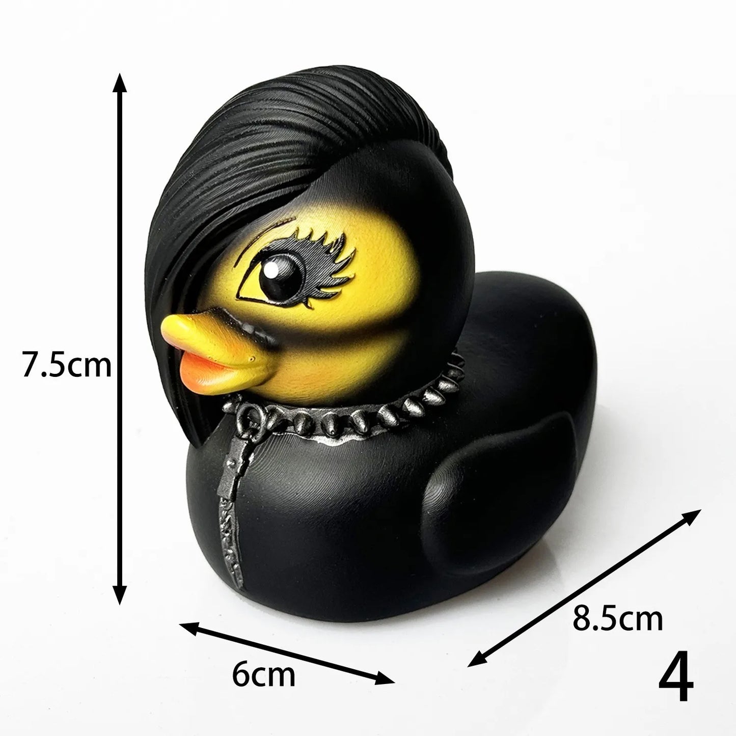 New Duck Statue Gothic Sculpture Punk Animal Figurine Resin Desk Decoration Collectible Figurines Satan Duck Tabletop Ornaments