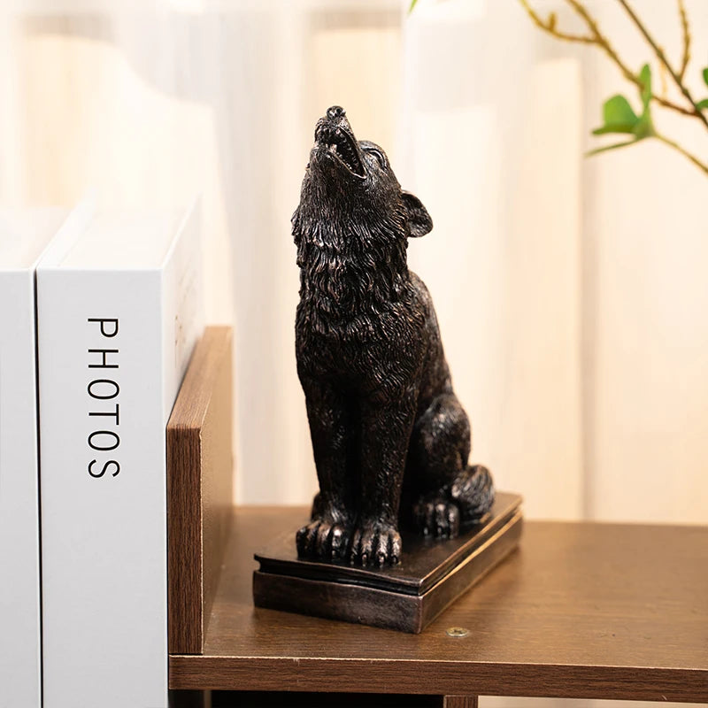 Retro Gothic Animal Candle Holder Black Bat Wolf Leopard Crow Cat Halloween Fun Atmosphere Home Decoration Accessories