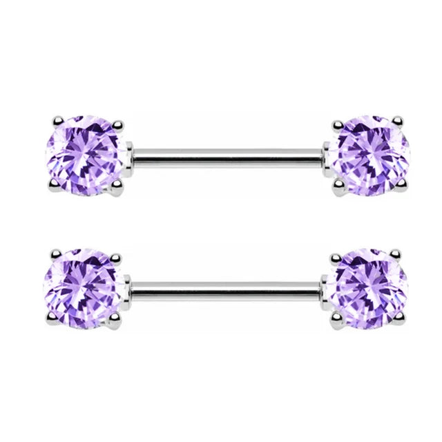 Stainless Steel Crown Nipple Piercing Set Heart Nipple Jewelry Bulk Crystal Nipple Ring Lot Piercing Pezon Body Jewelry Pack